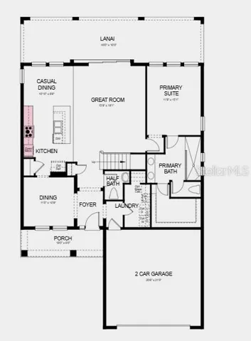 Floor 1 ~ Additional Highlights Include: kitchen pendant light pkg, extended flooring throughout main living and primary bedroom and closet