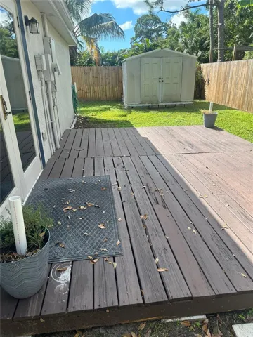DECK LOOKING SOUTH