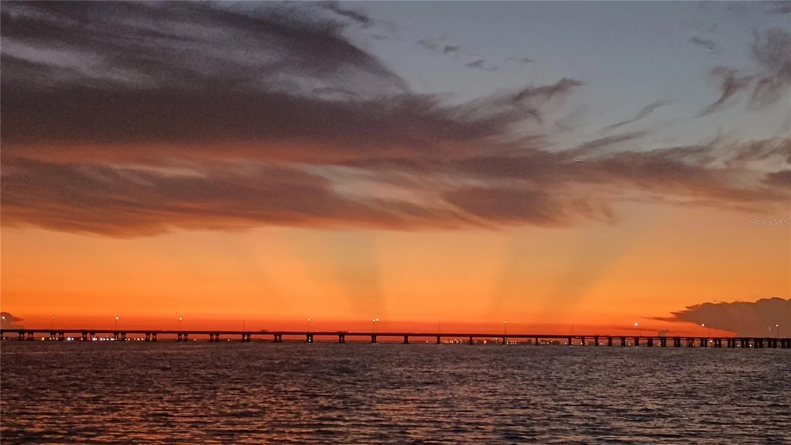 sunrise over Bayside Bridge