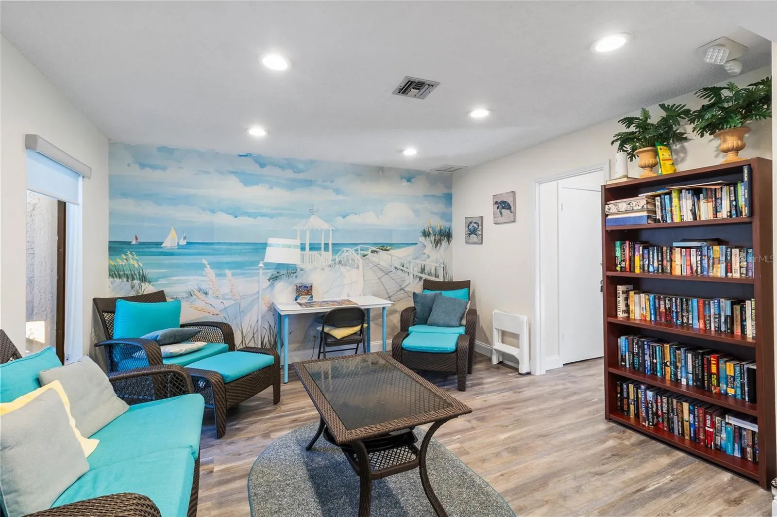 Clubhouse reading room