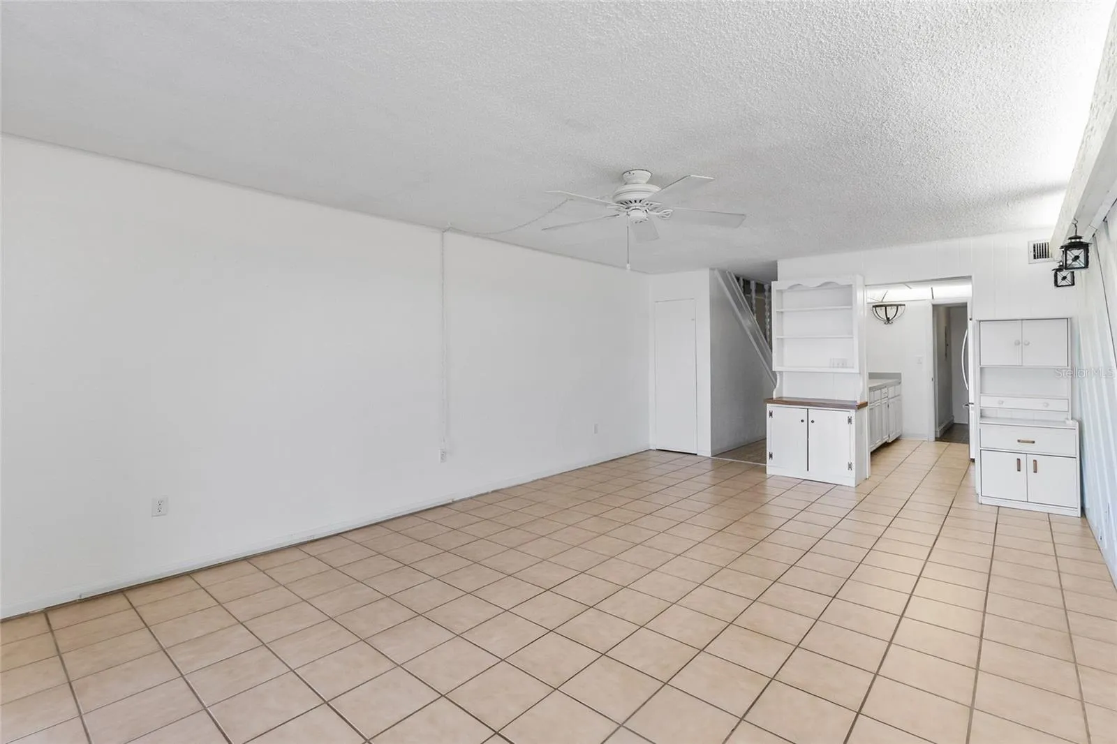 Living area looking toward kitchen