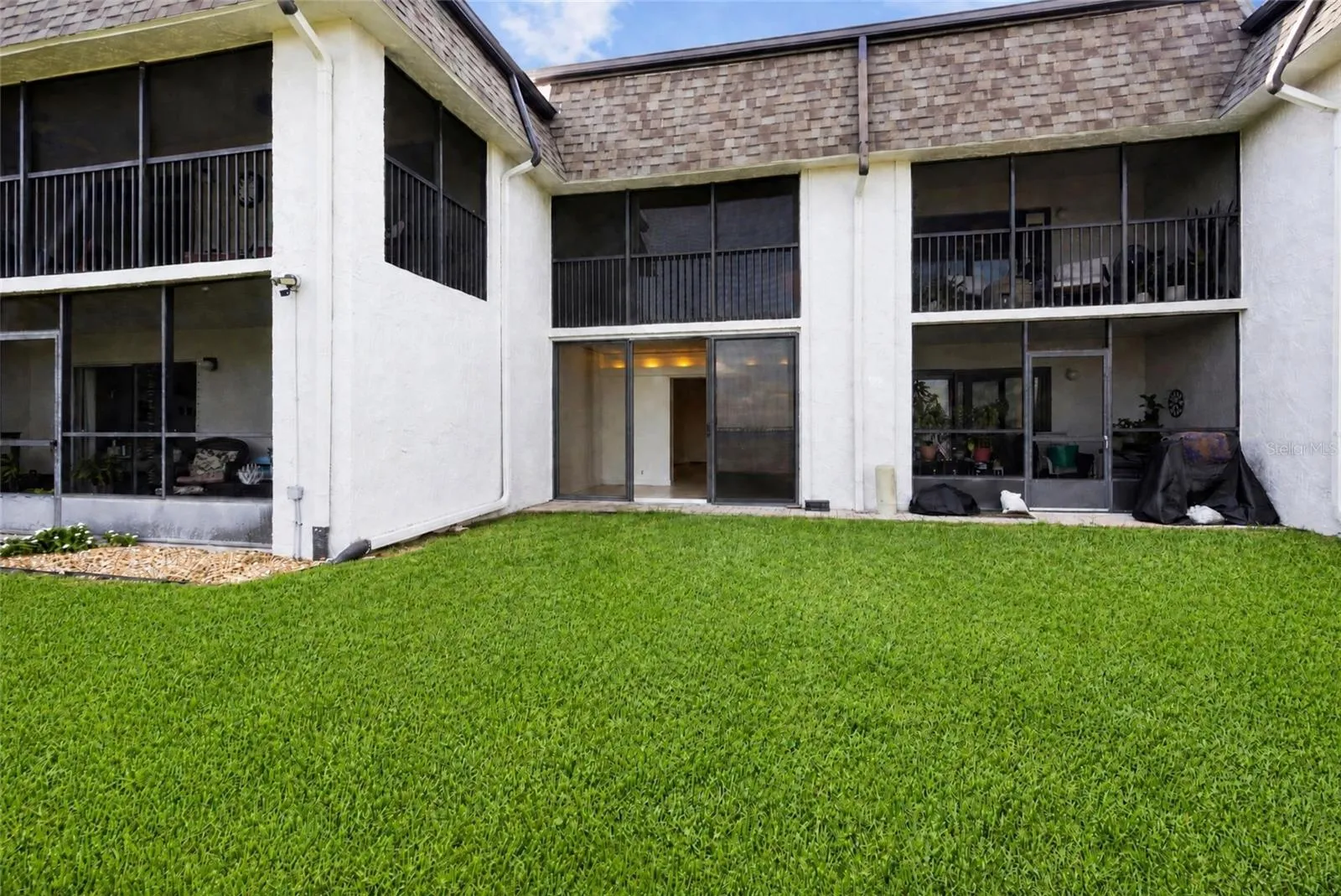 Looking toward the condo