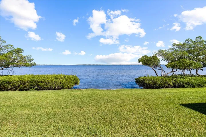 Unobstructed water views directly behind unit
