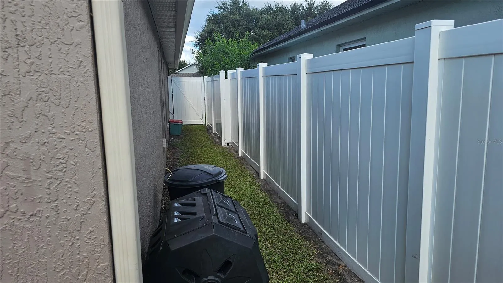 Side Elevation & Backyard View