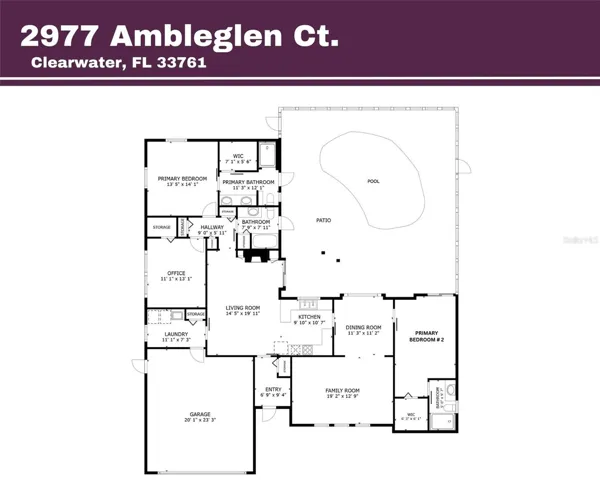 Office is the 3rd bedroom