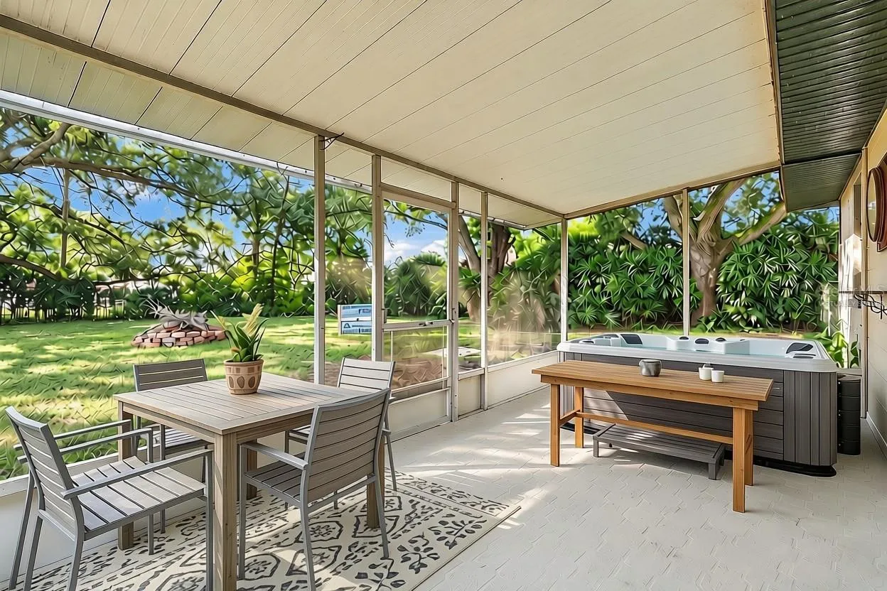 Virtually Staged Patio