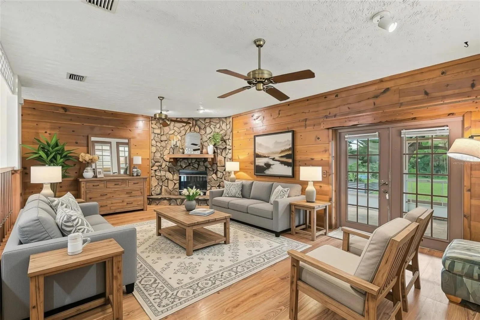 Virtually Staged Living Room