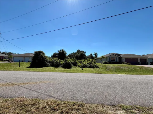 Looking across the street (east)