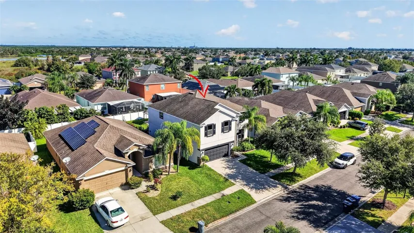 Front aerial view