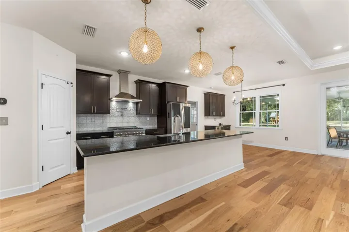 Oversized Island with Bar seating