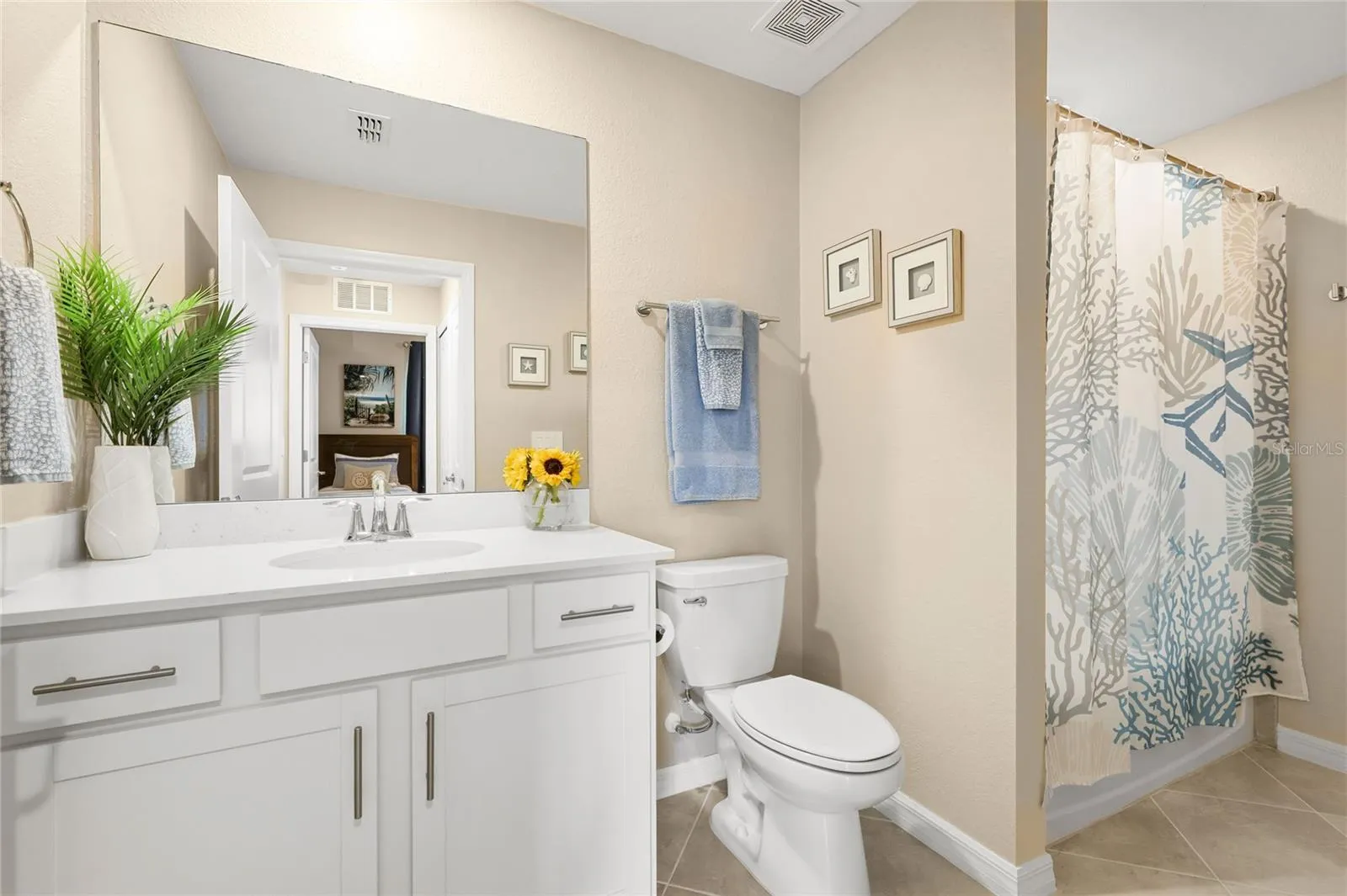 Spacious Second Bathroom with Shower with tub.