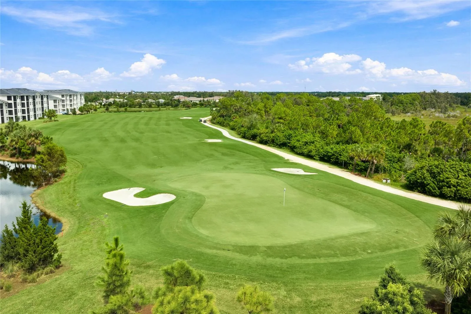 Thoughtfully designed Golf Course with several water-views and lush landscaping.