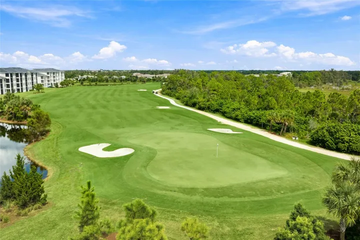 Thoughtfully designed Golf Course with several water-views and lush landscaping.