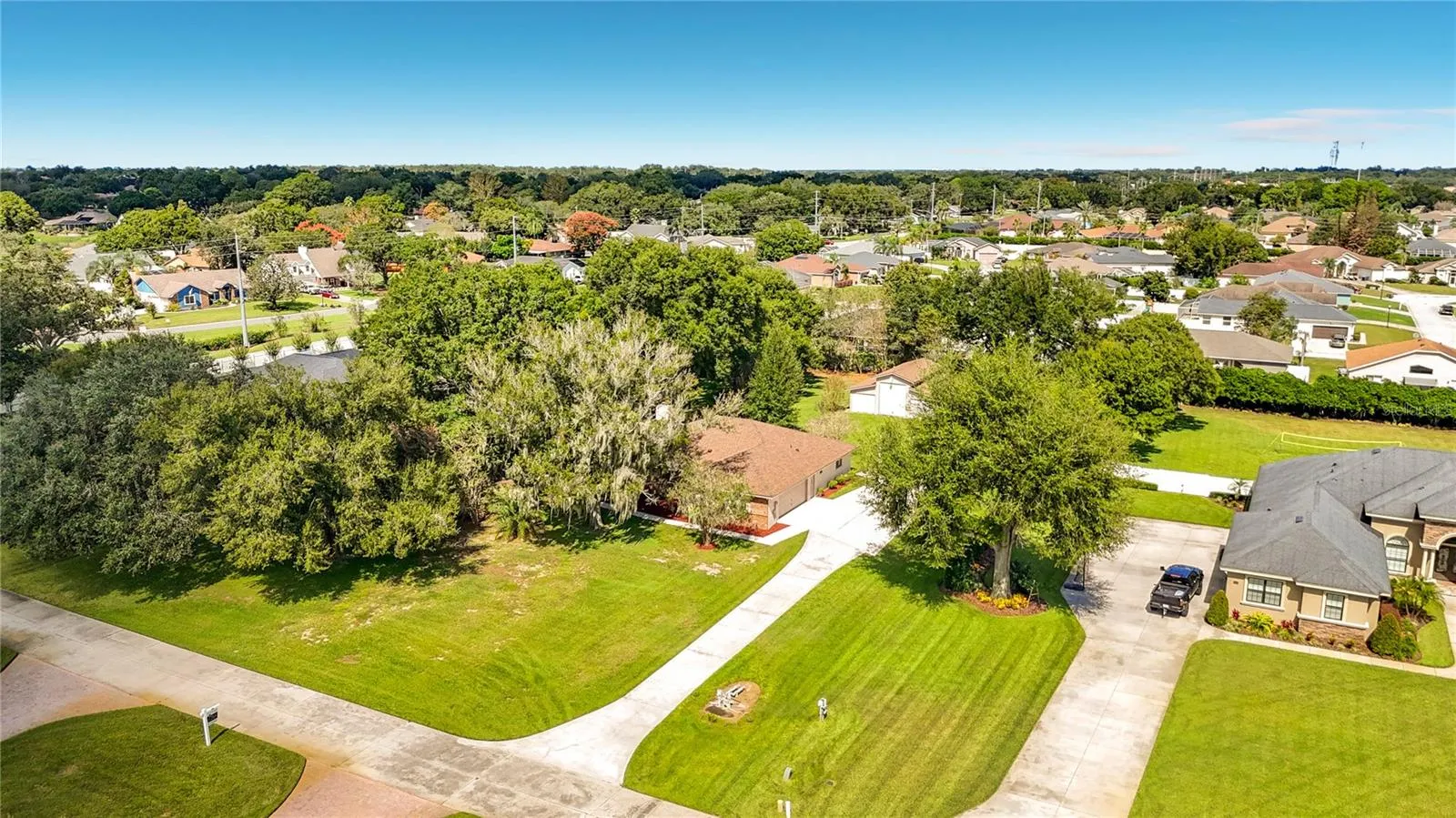 Extra long driveway
