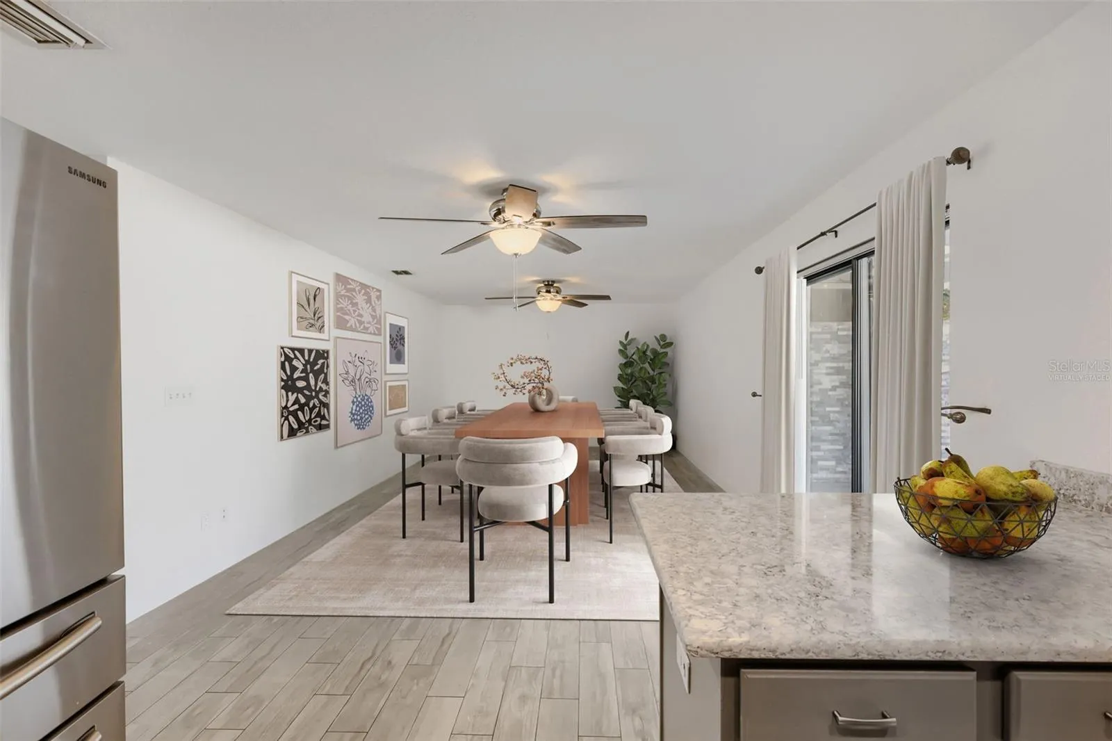 Family Room Virtually Staged