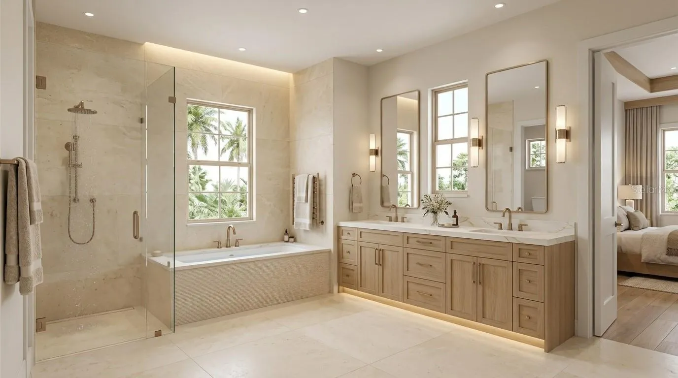 Primary bathroom - Artist rendition