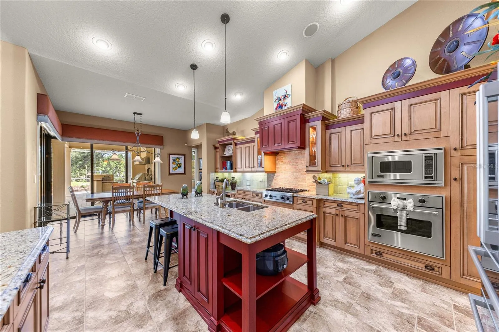 Spacious island designed for entertaining.