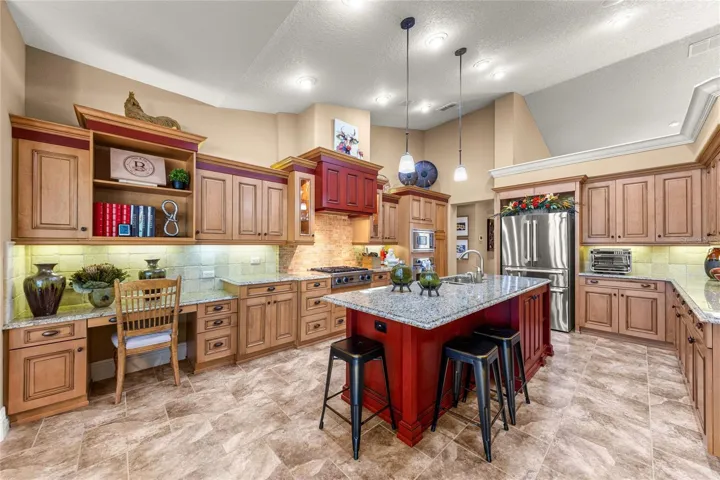 Spacious, elegant, kitchen located in the heart of the home.
