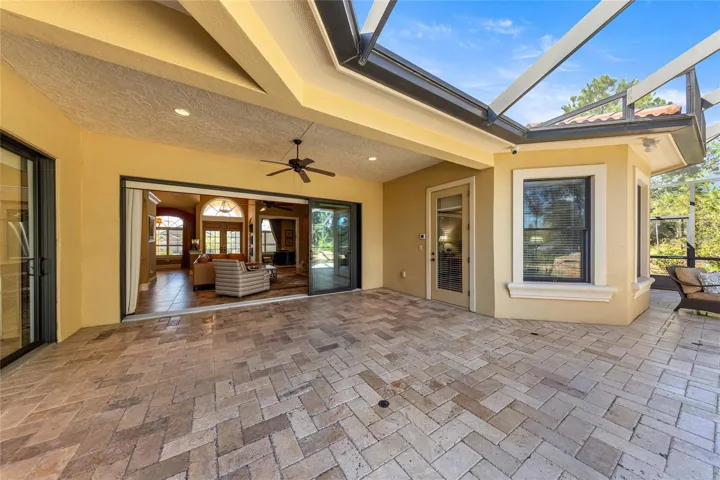 Fully paved covered perfect for entertaining