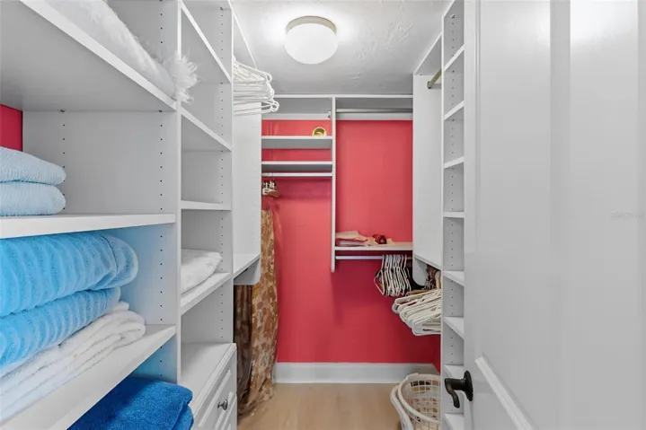 Your custom walk-in closet in the primary suite.