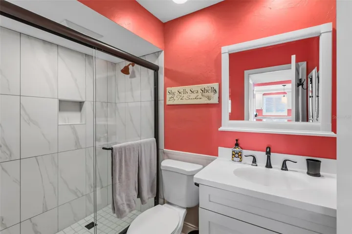 View of the second bathroom.
