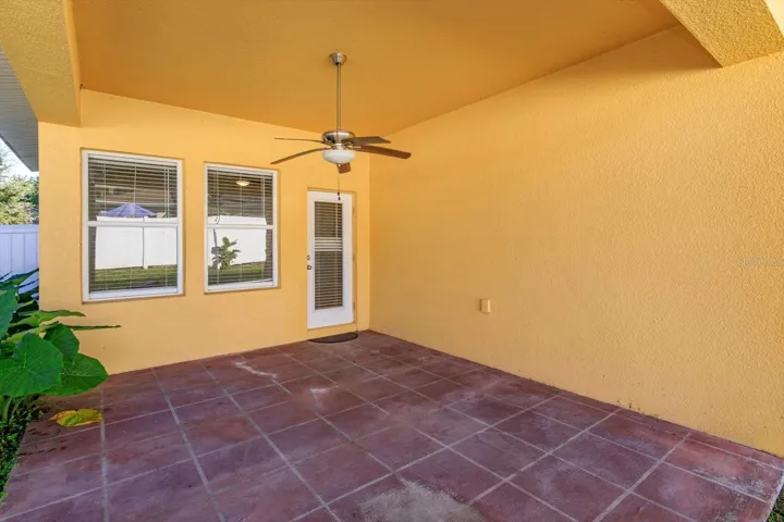 Covered back porch