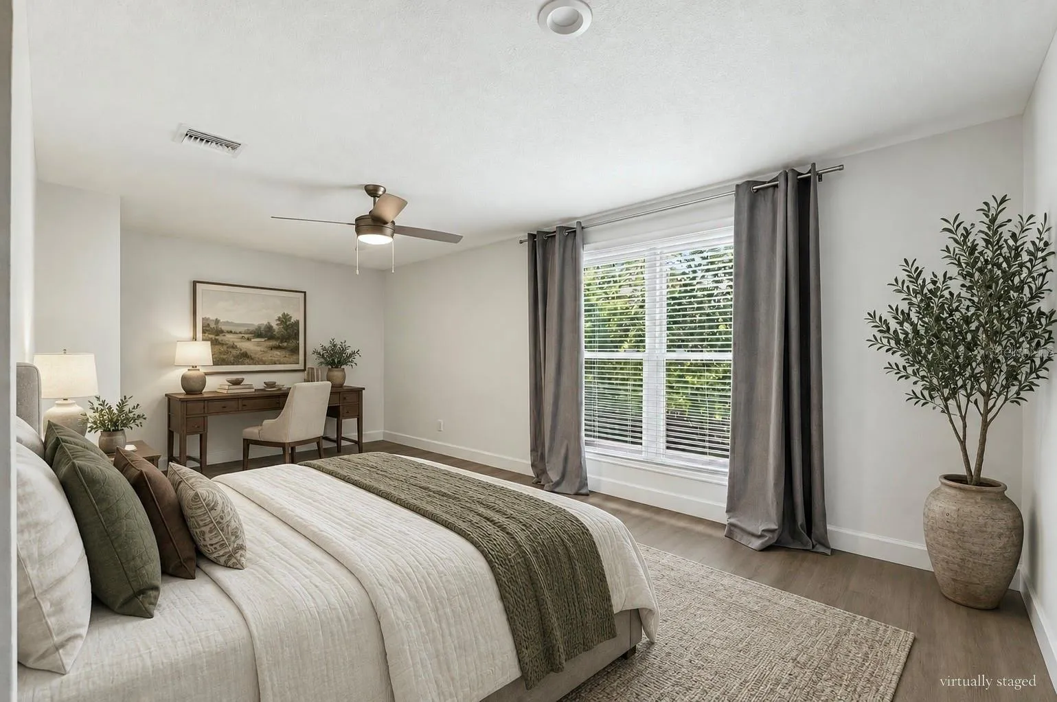 Digitally Staged Bedroom 2