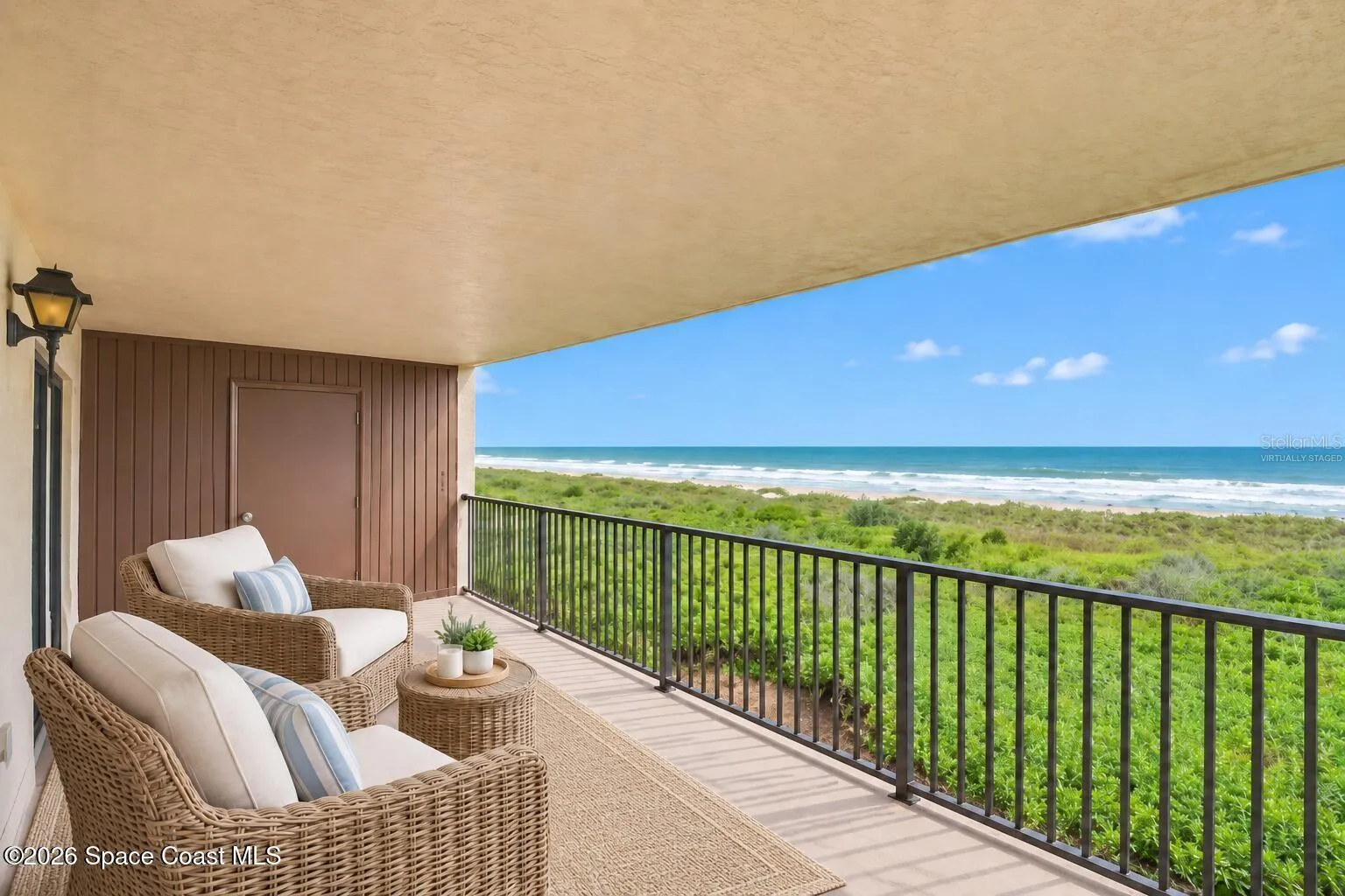 Virtually Staged Balcony