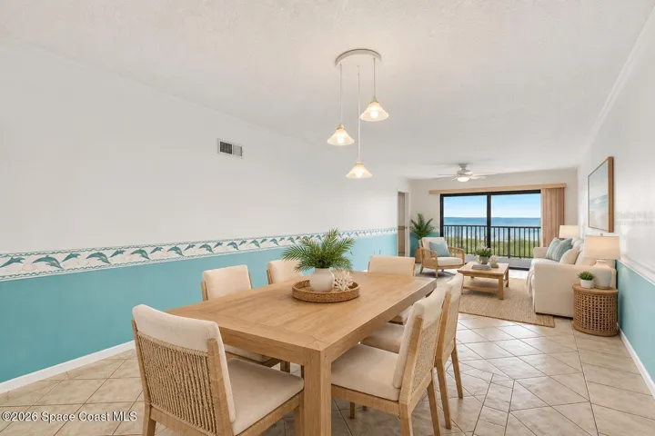 Virtually Staged Living &amp; Dining Room