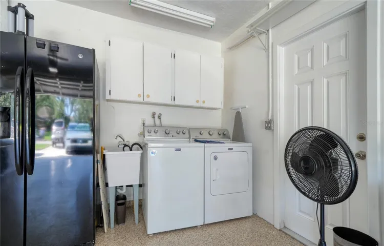 Laundry in Garage
