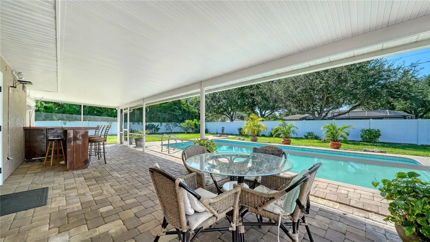 Florida Room looking toward backyard firepit