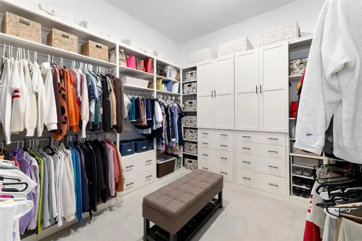 Primary closet