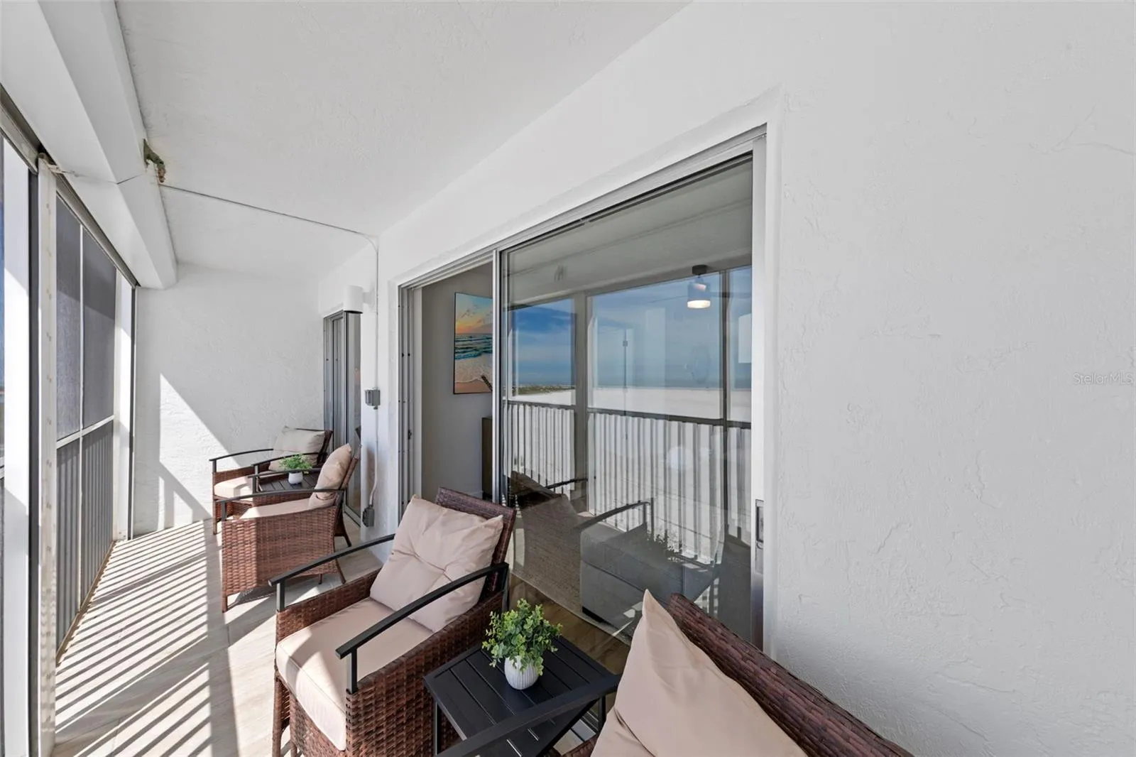 Lanai has two accesses: from living room and primary suite