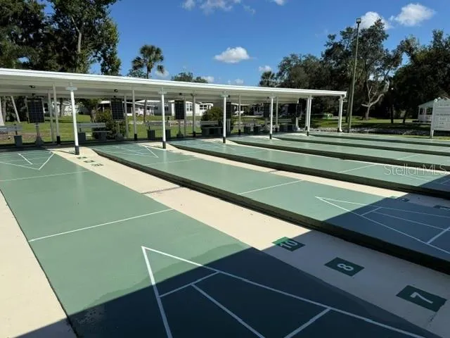 Shuffleboard courts