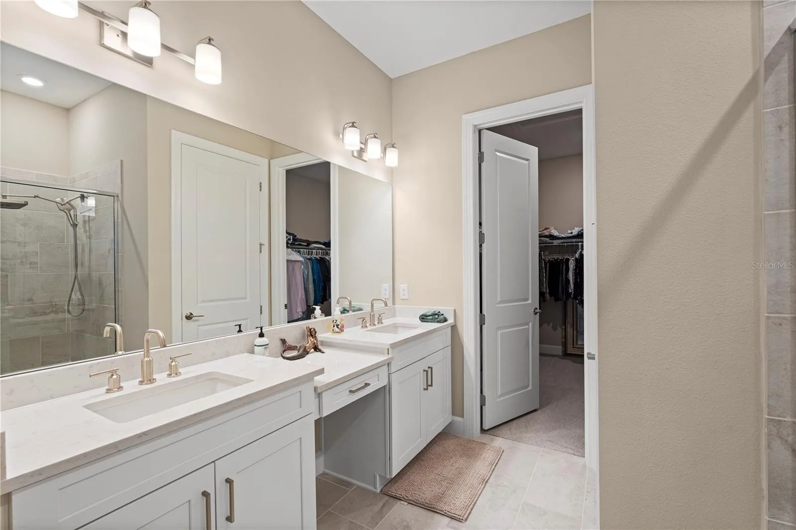 Primary Bath with Double Vanities