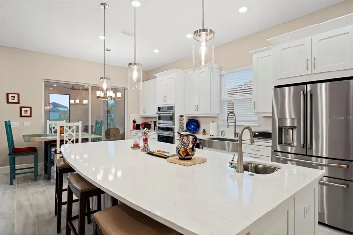 Kitchen Open to Breakfast Area