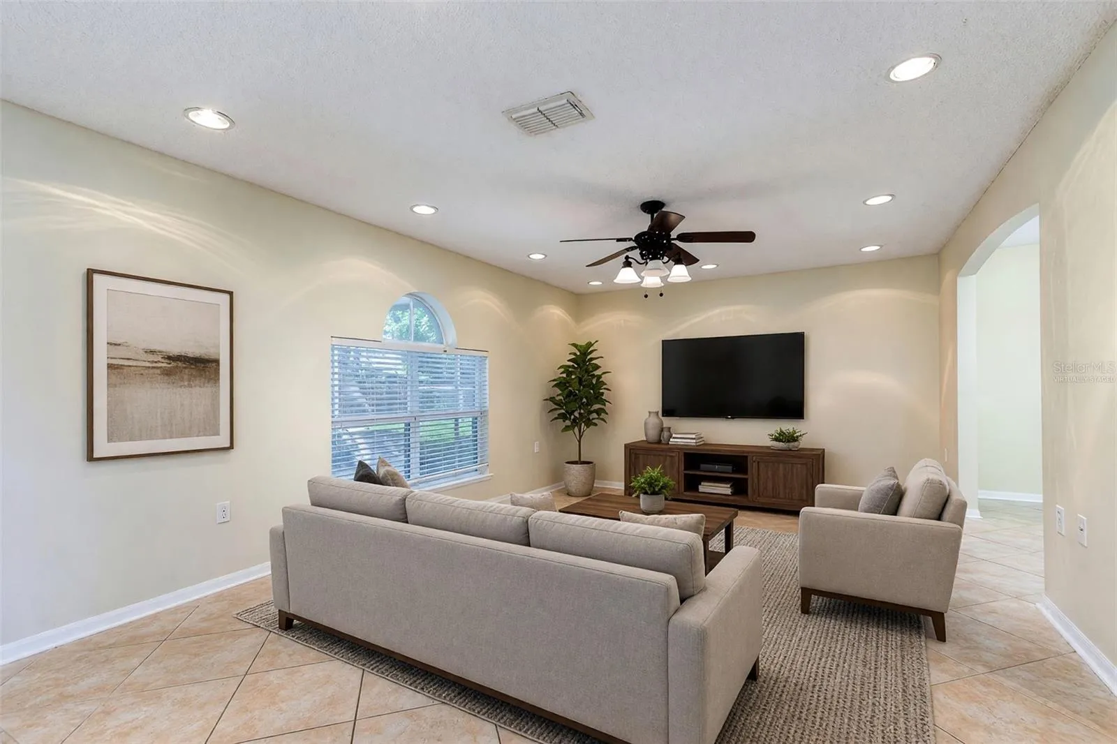 VIRTUALLY STAGED FAMILY ROOM