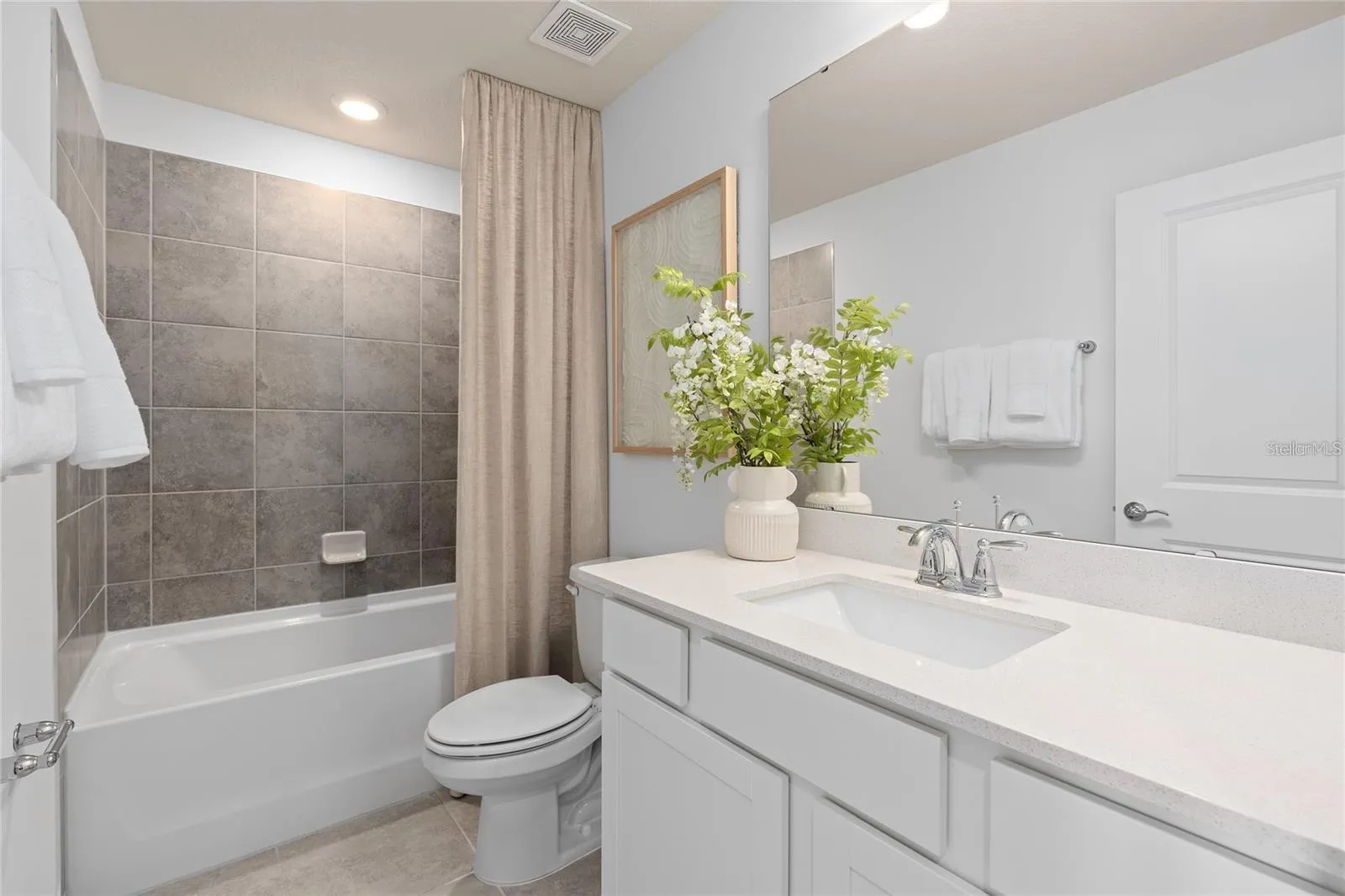 Model Home Design Only. Pictures and furnishings are for illustrative purposes only. Elevations, colors and options may vary. Furniture is for model home staging only.