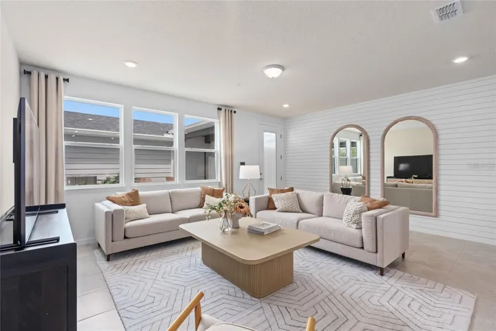Model Home Design Only. Pictures and furnishings are for illustrative purposes only. Elevations, colors and options may vary. Furniture is for model home staging only.
