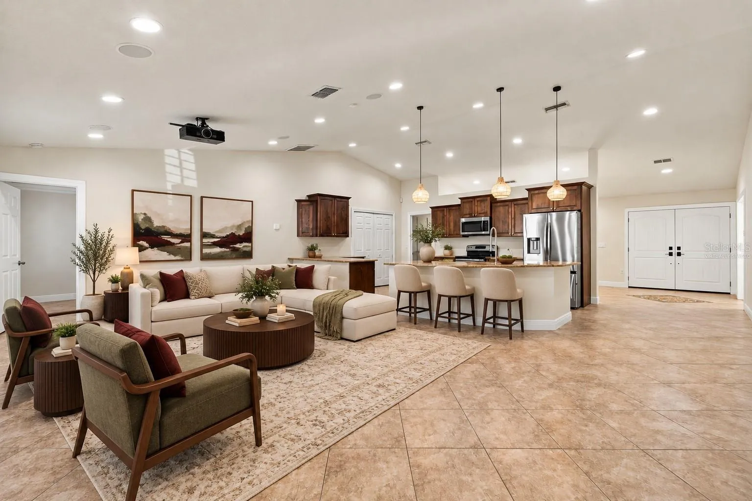 Living Room Virtually Staged