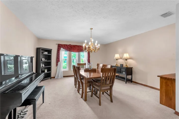 This enormous formal dining room sets the stage for memorable holiday gatherings and dinner parties.