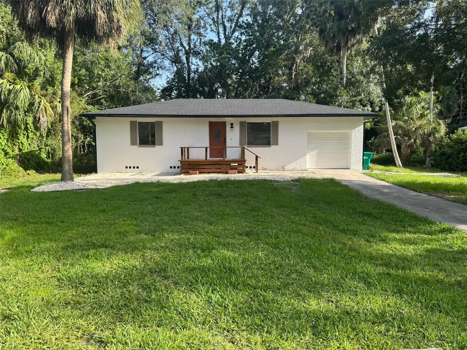 front of the house