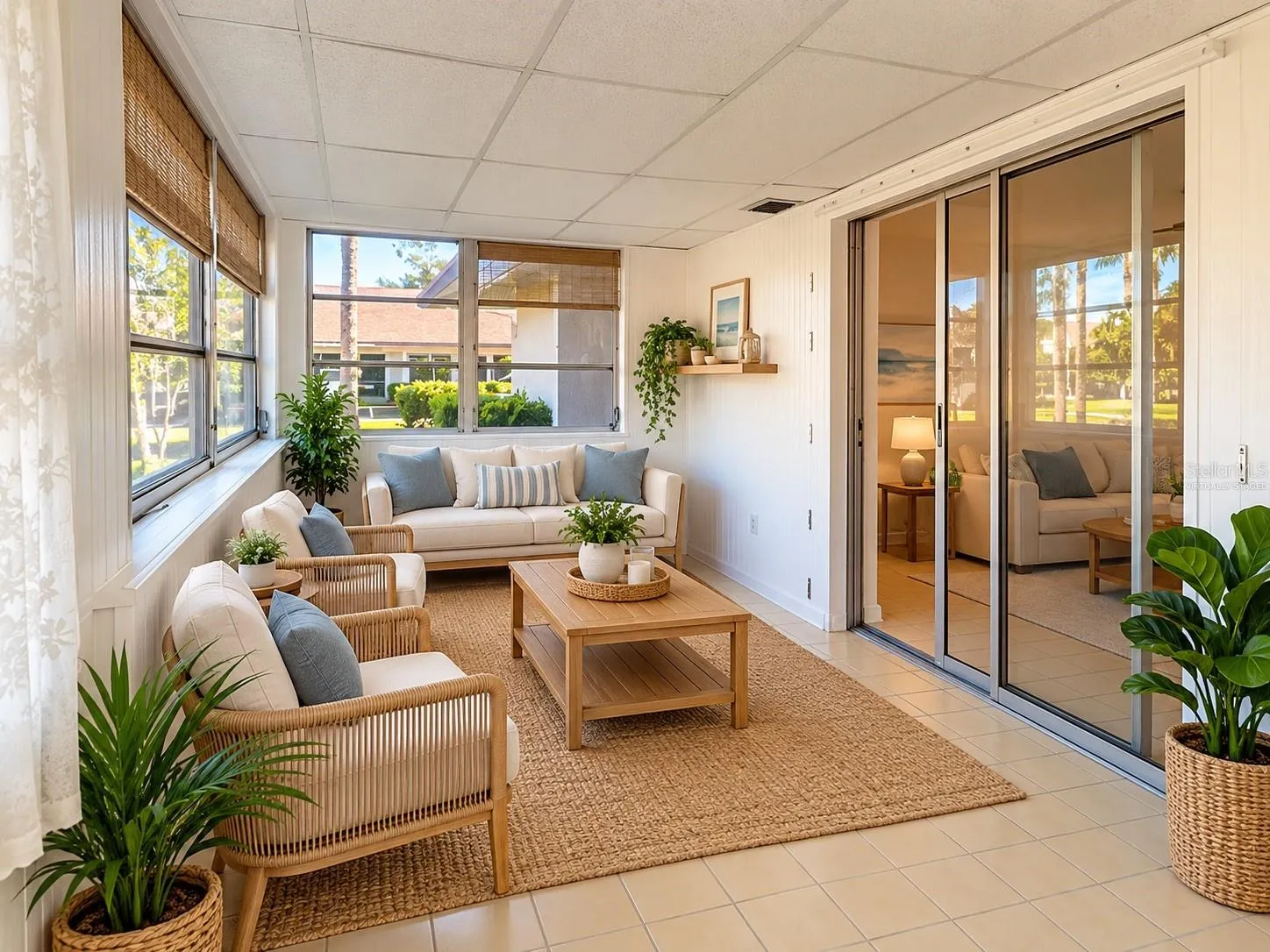 Florida Room Virtually staged.