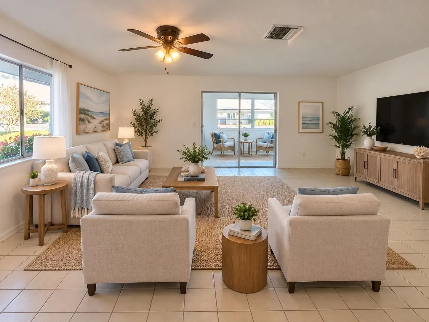 Living room Virtual staging