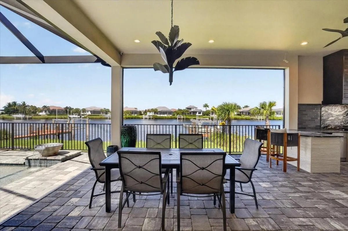 Outdoor lighting and fans connected to Control4 Home Automation System