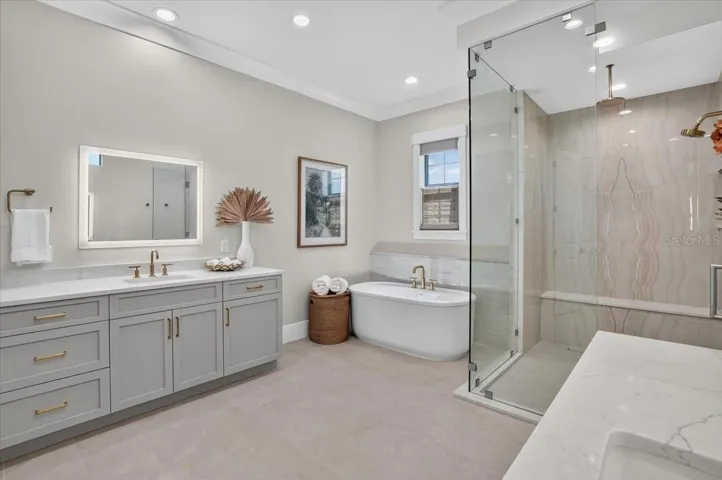 Backlit Mirrors with TV Feature.