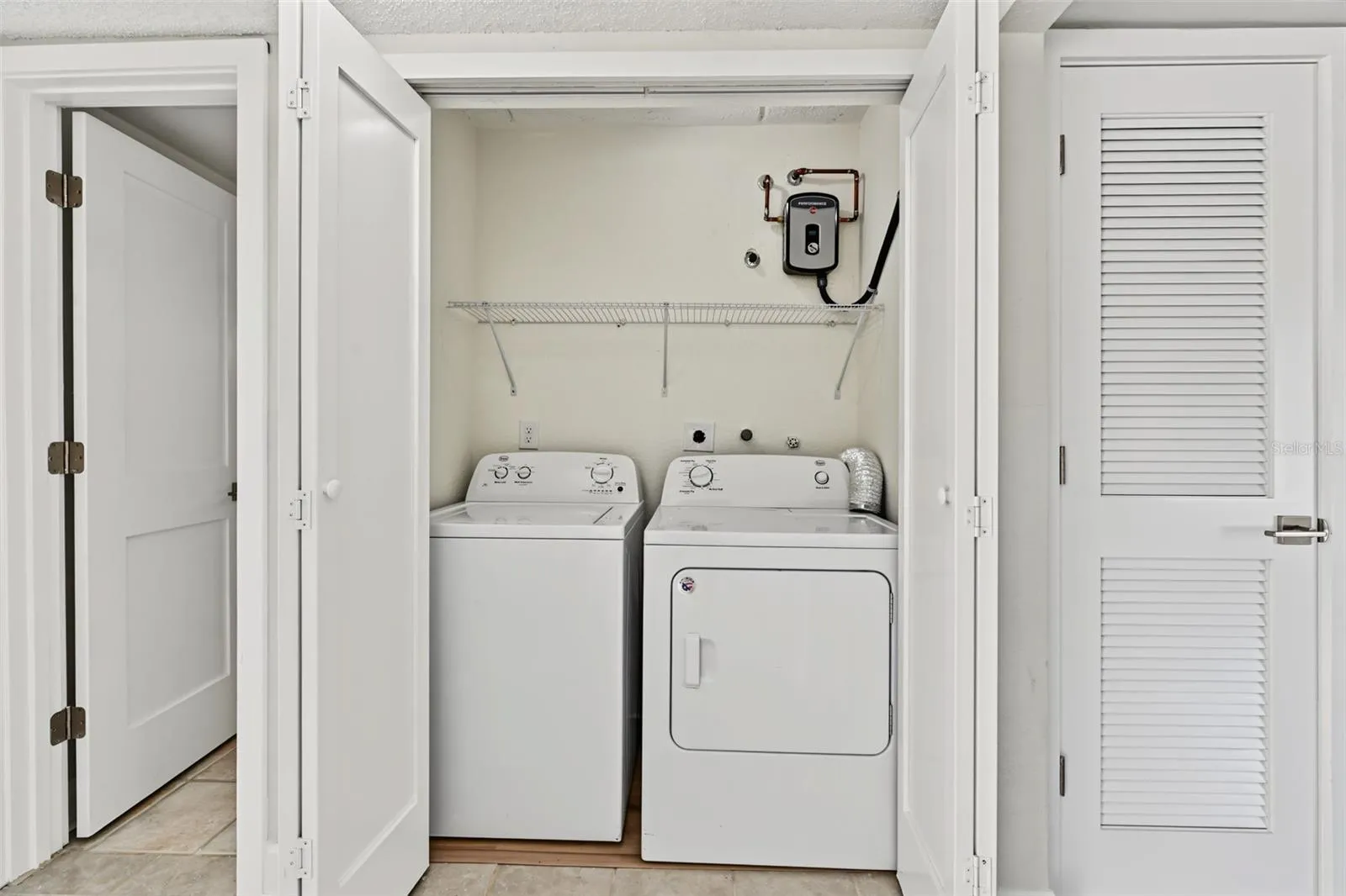 Inside Laundry Closet