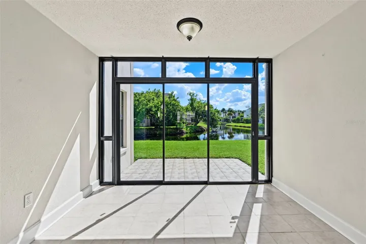 This area is rare and adds extra space that could be used as a sunroom, office, den, or studio.  It sits just off the Living Room and looks over the water.