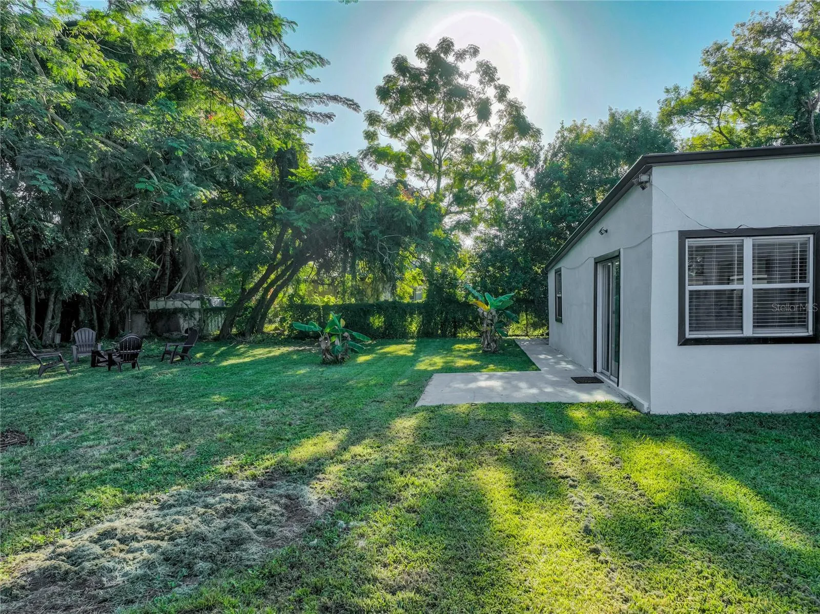 View from back corner of the house