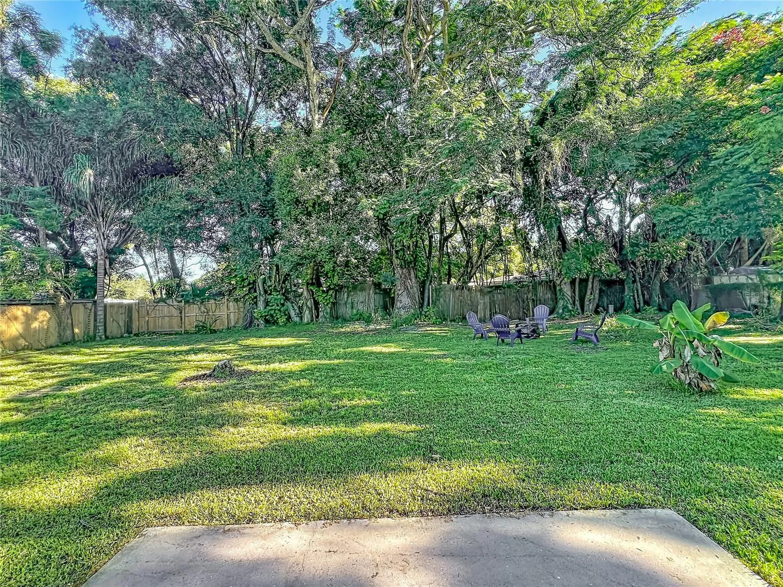 HUGE back yard!